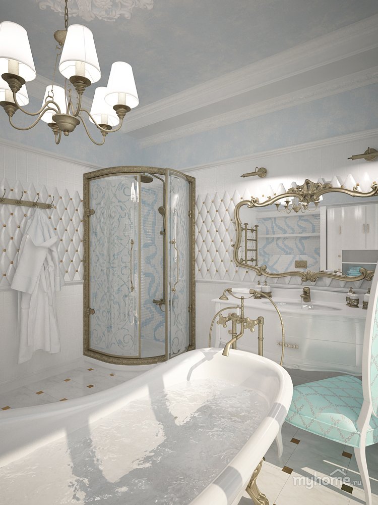 Ванные комнаты в стиле Ампир