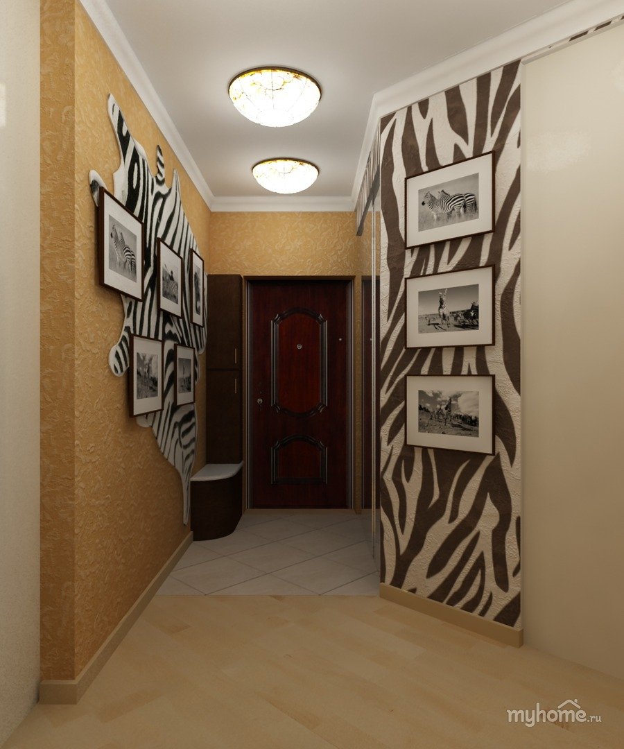 Интерьер коридора в африканском стиле