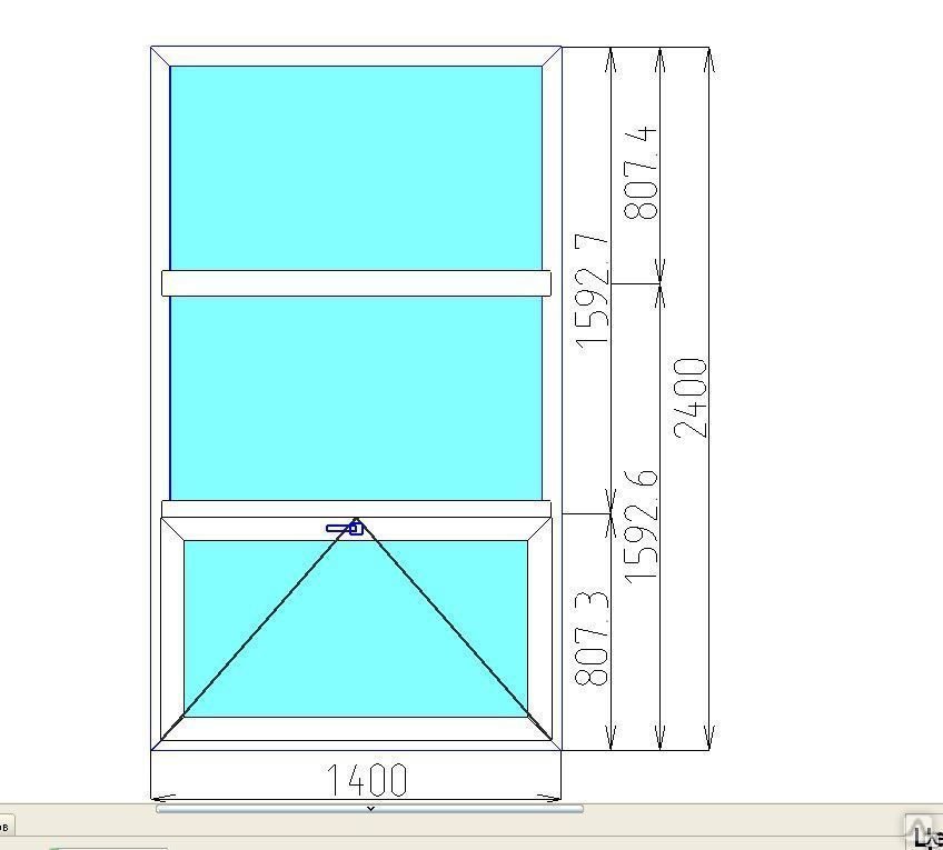 ПВХ окна 1800-1200 фрамуги