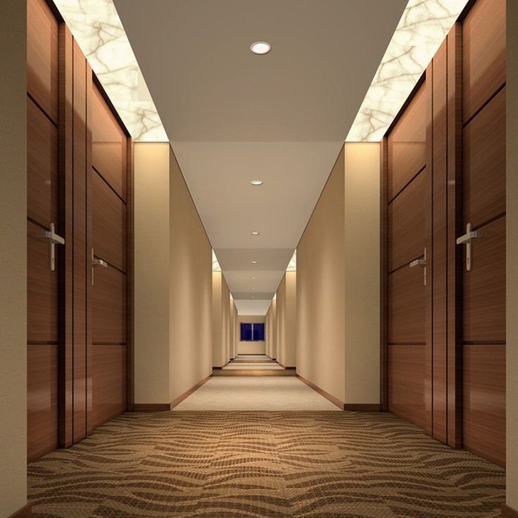 Длинный белый коридор