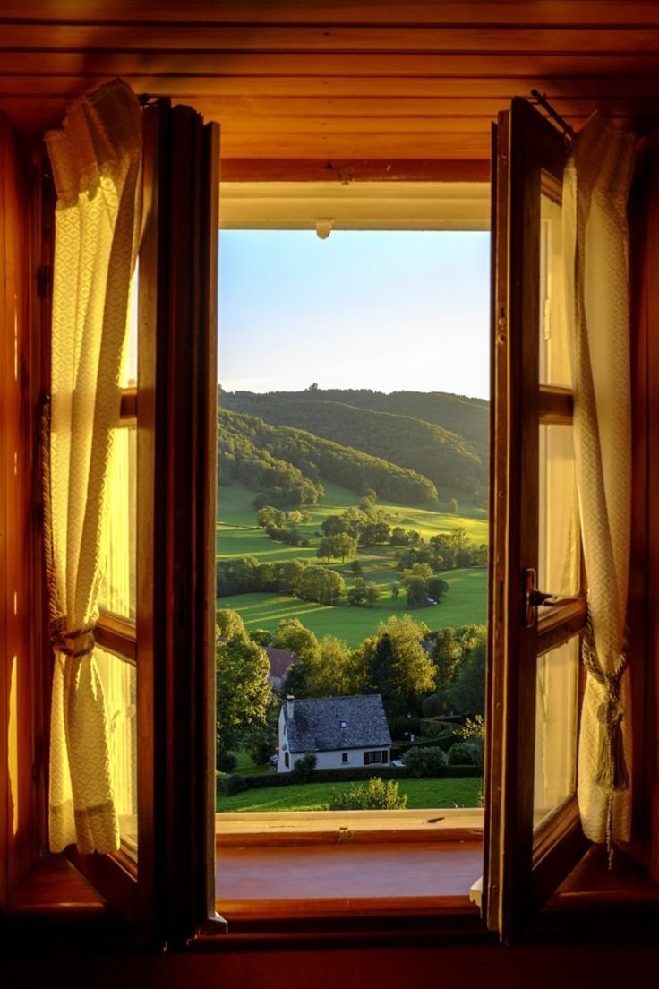 Окно с красивым видом