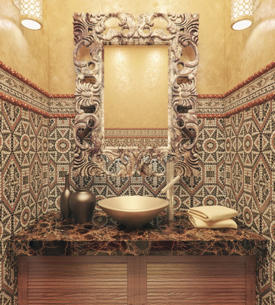 Ванная комната в Восточном стиле