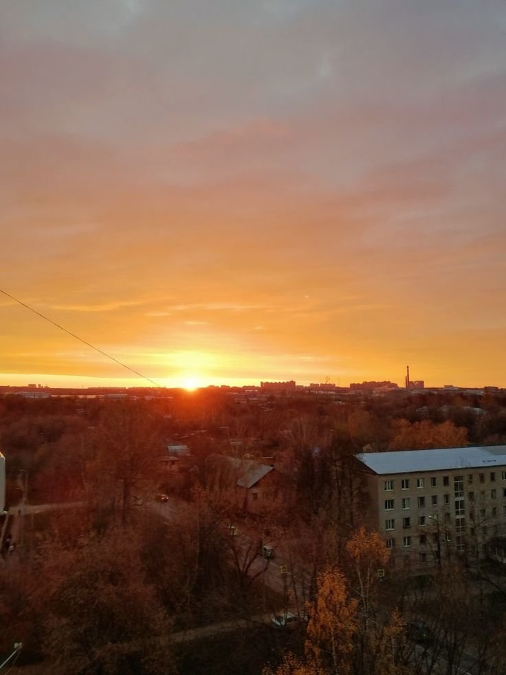 Рассвет в городе Щелково