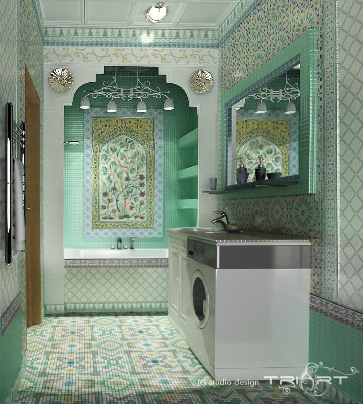 Ванная комната в восточном стиле фото дизайн