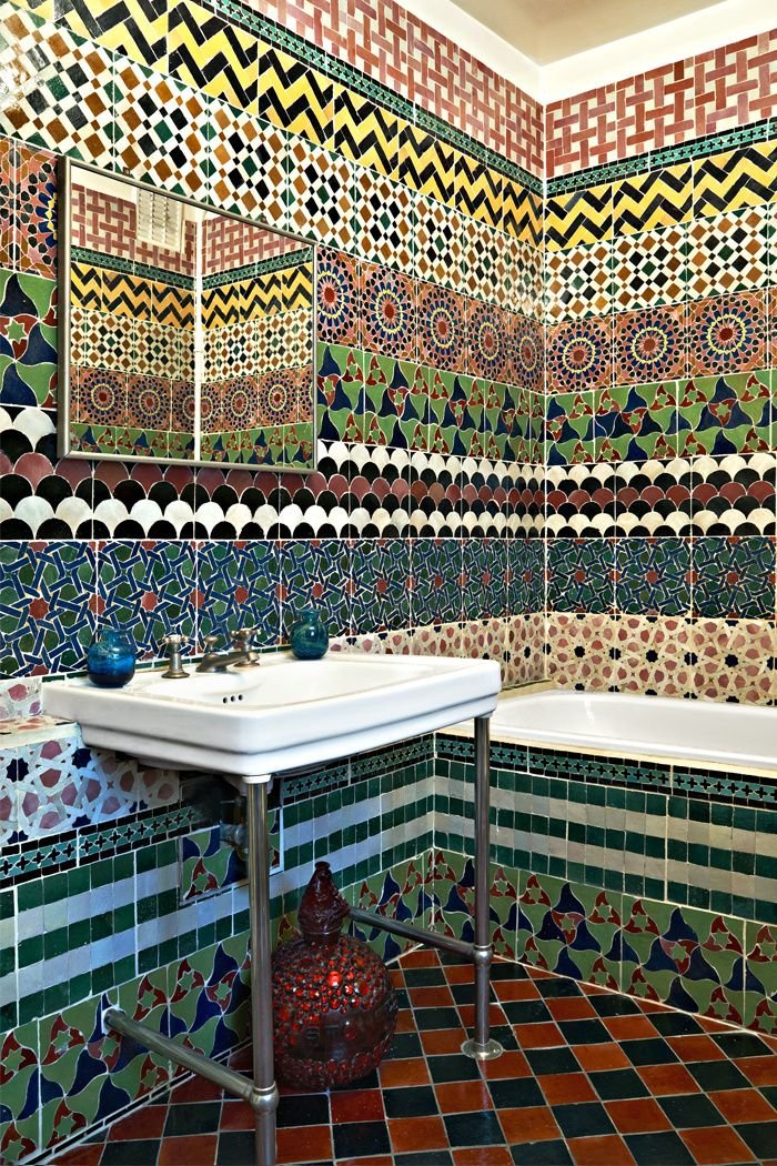 Марокканская плитка в ванной