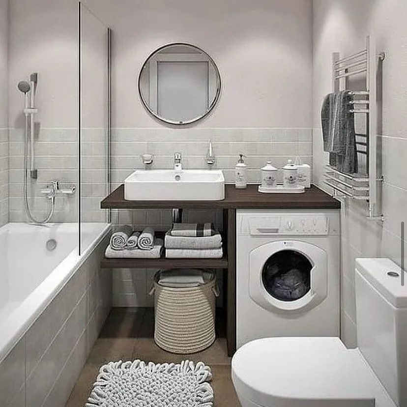 Дизайн маленькой ванной комнаты