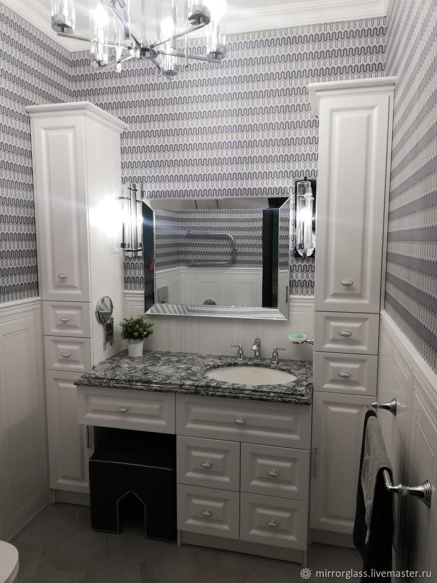 Зеркало в ванную в интерьере