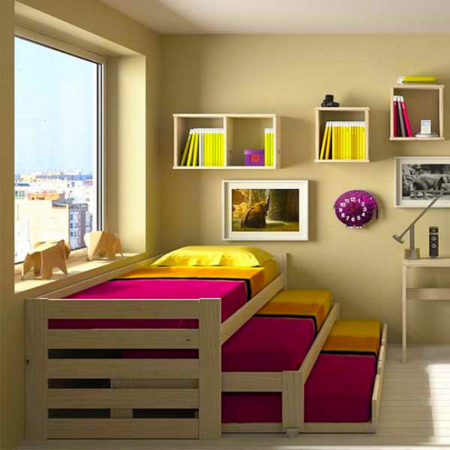 мебель для двоих детей в маленькую комнату