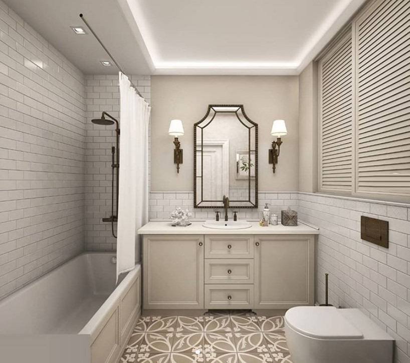Современные Ванные комнаты в стиле Прованс