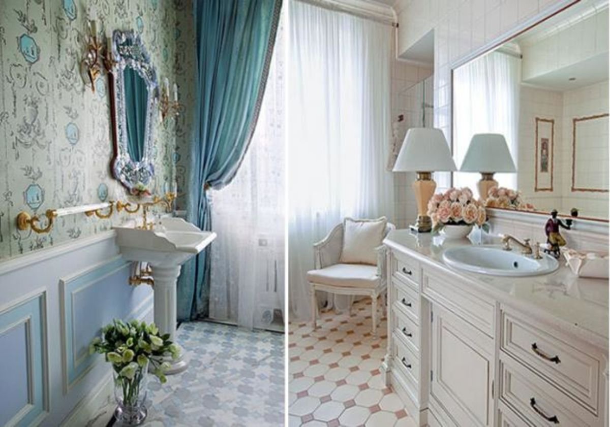 Классик прованса. Ванная комната в стиле Прованс. Прованс в интерьере ванной комнаты. Ванная во французском стиле. Ванная комната во французском стиле.