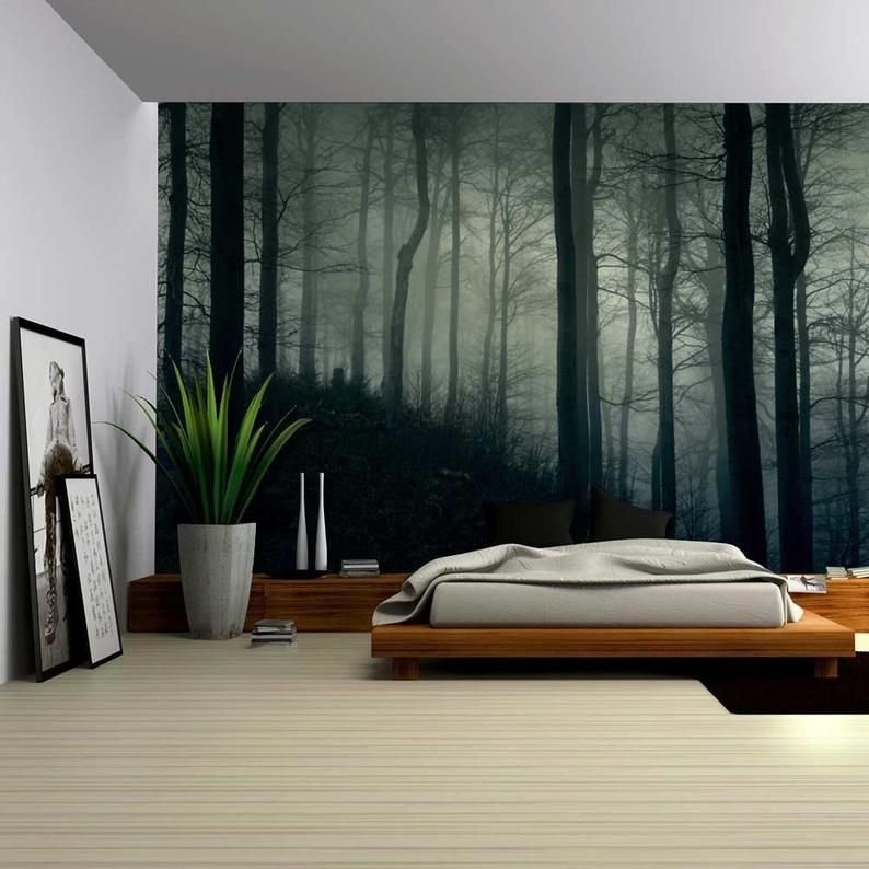 Комната с лесом