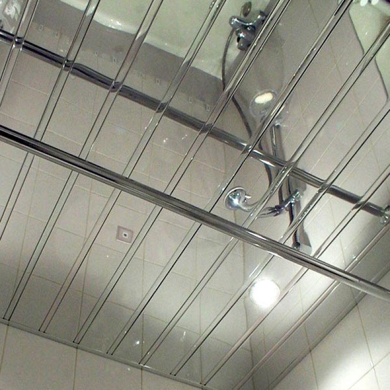 Реечный потолок металлический Албес