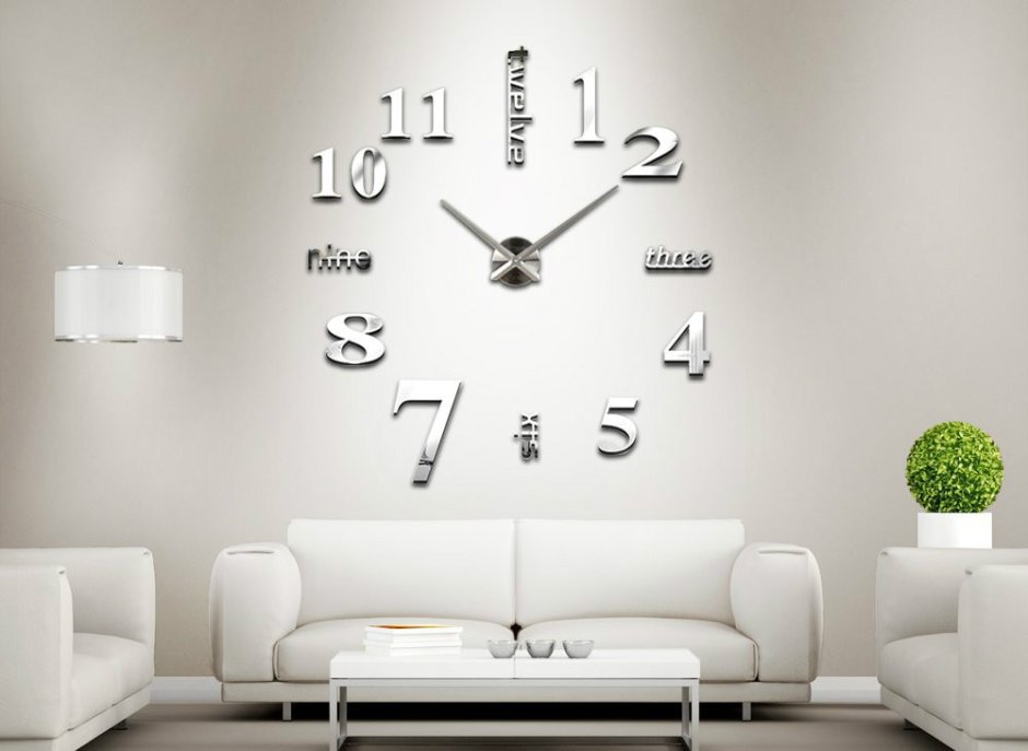 Современные часы на стену