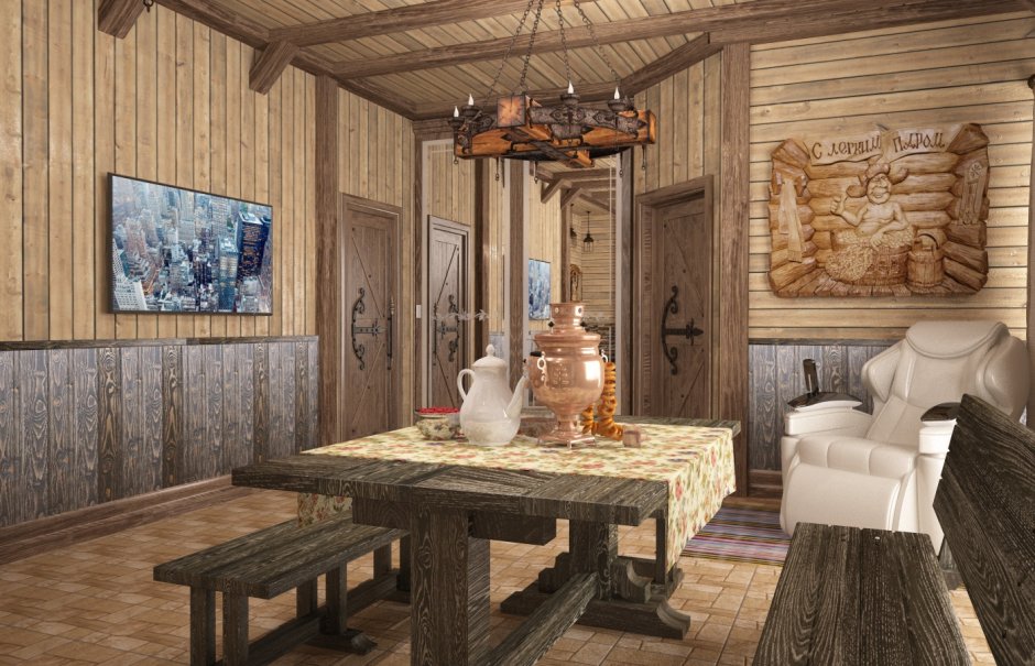 Кухня в русском стиле