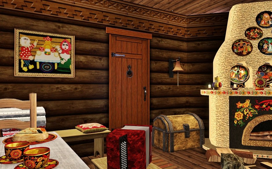 Интерьер бани в советским стиле