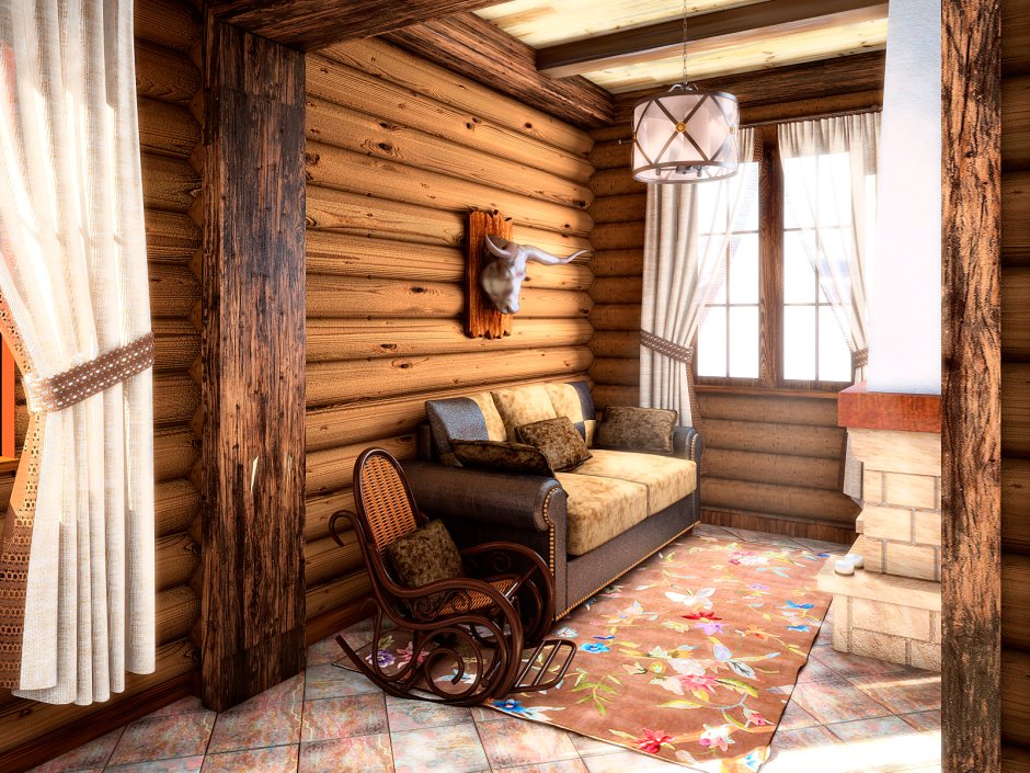 Баня в русском стиле интерьер