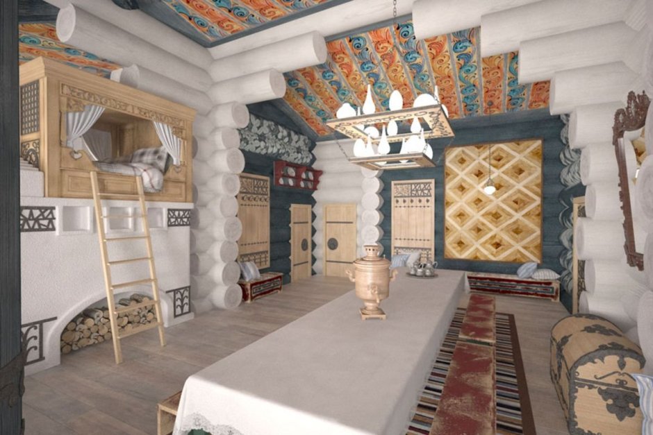 Кухня в русском стиле