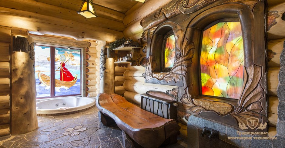 Предбанник в русском стиле