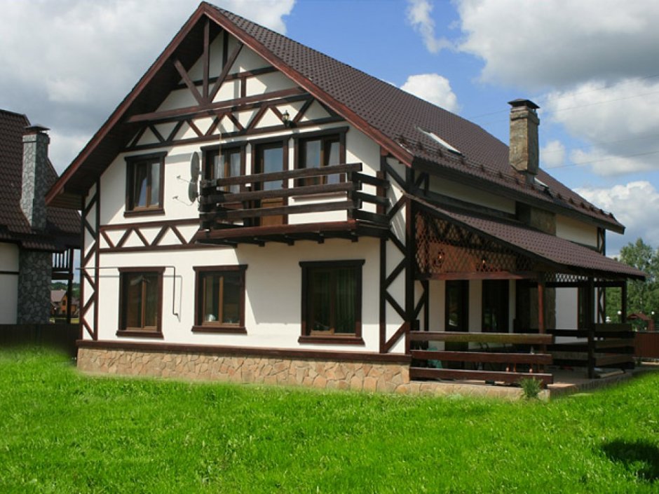 Сельский дом в Германии фахверк