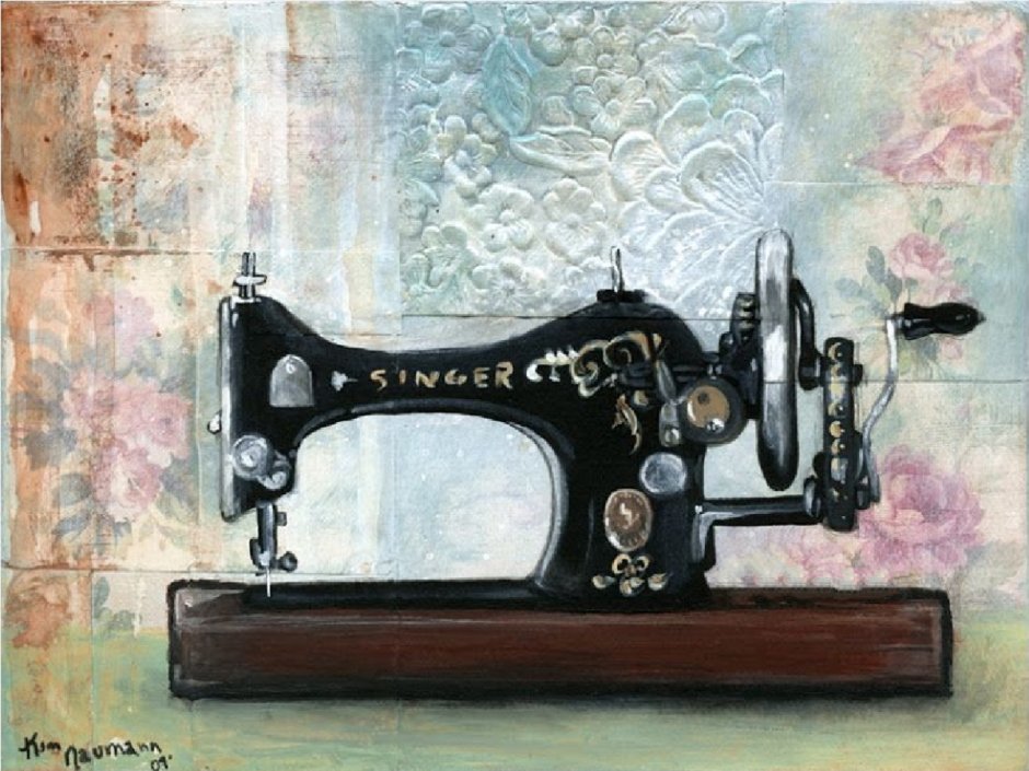 Винтажная швейная машинка