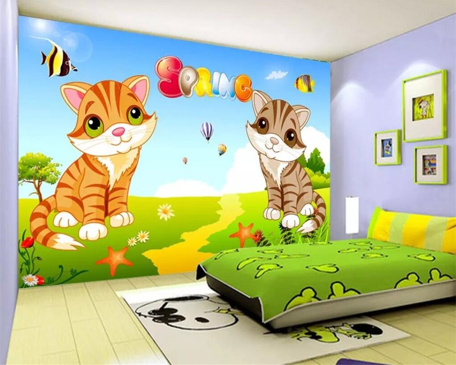 Детские кошачье комнаты дизайнеры