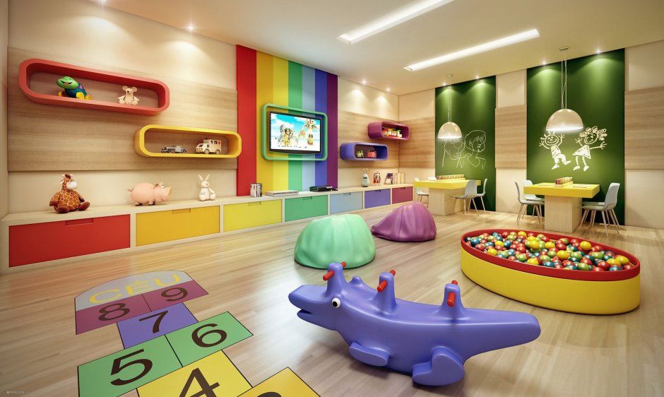Развлекательная комната для детей (74 фото)