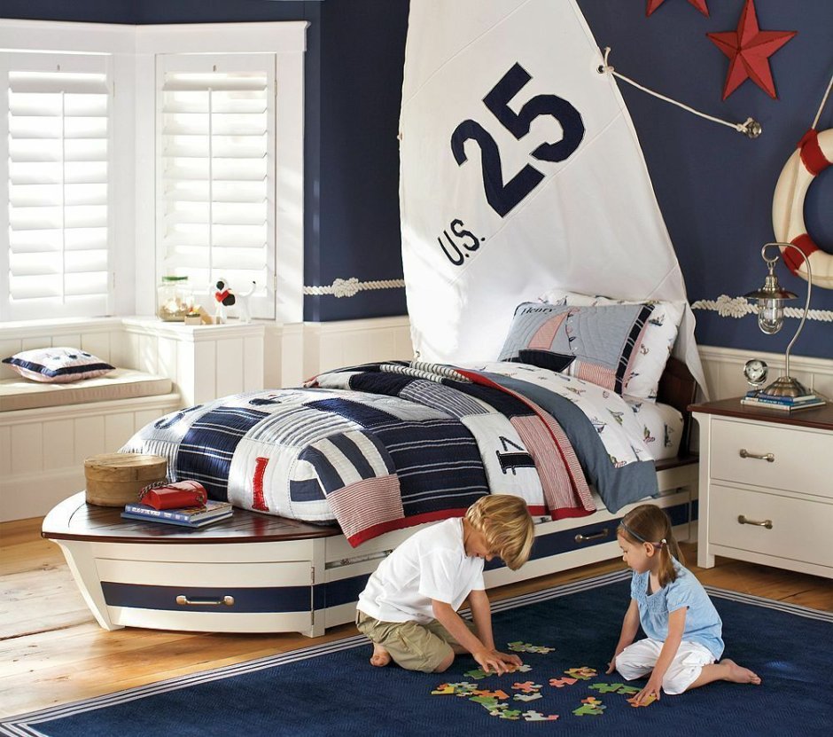 Детские кровати в морском стиле