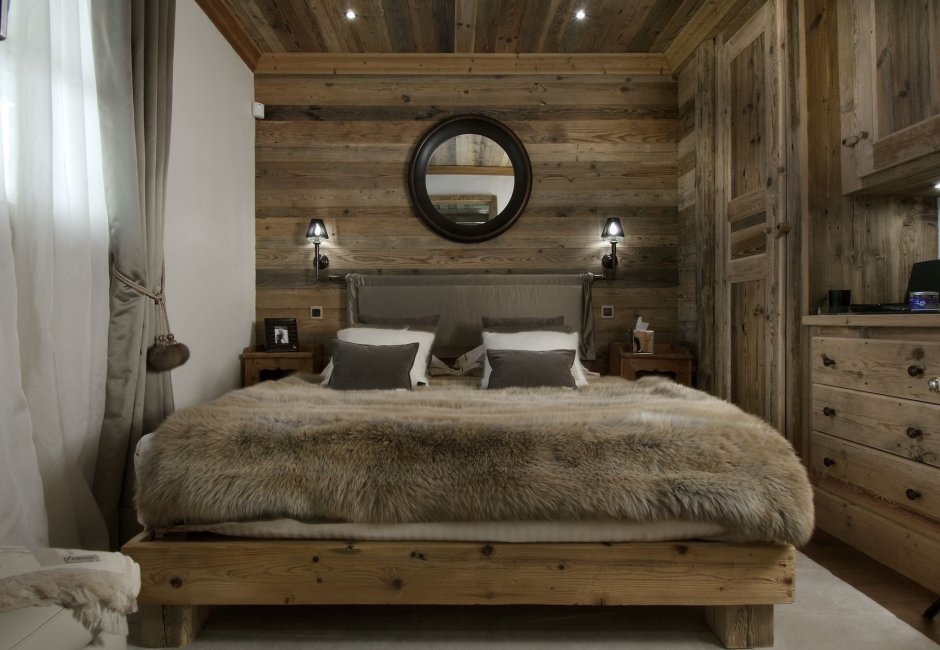 Альпийское Шале интерьер спальня