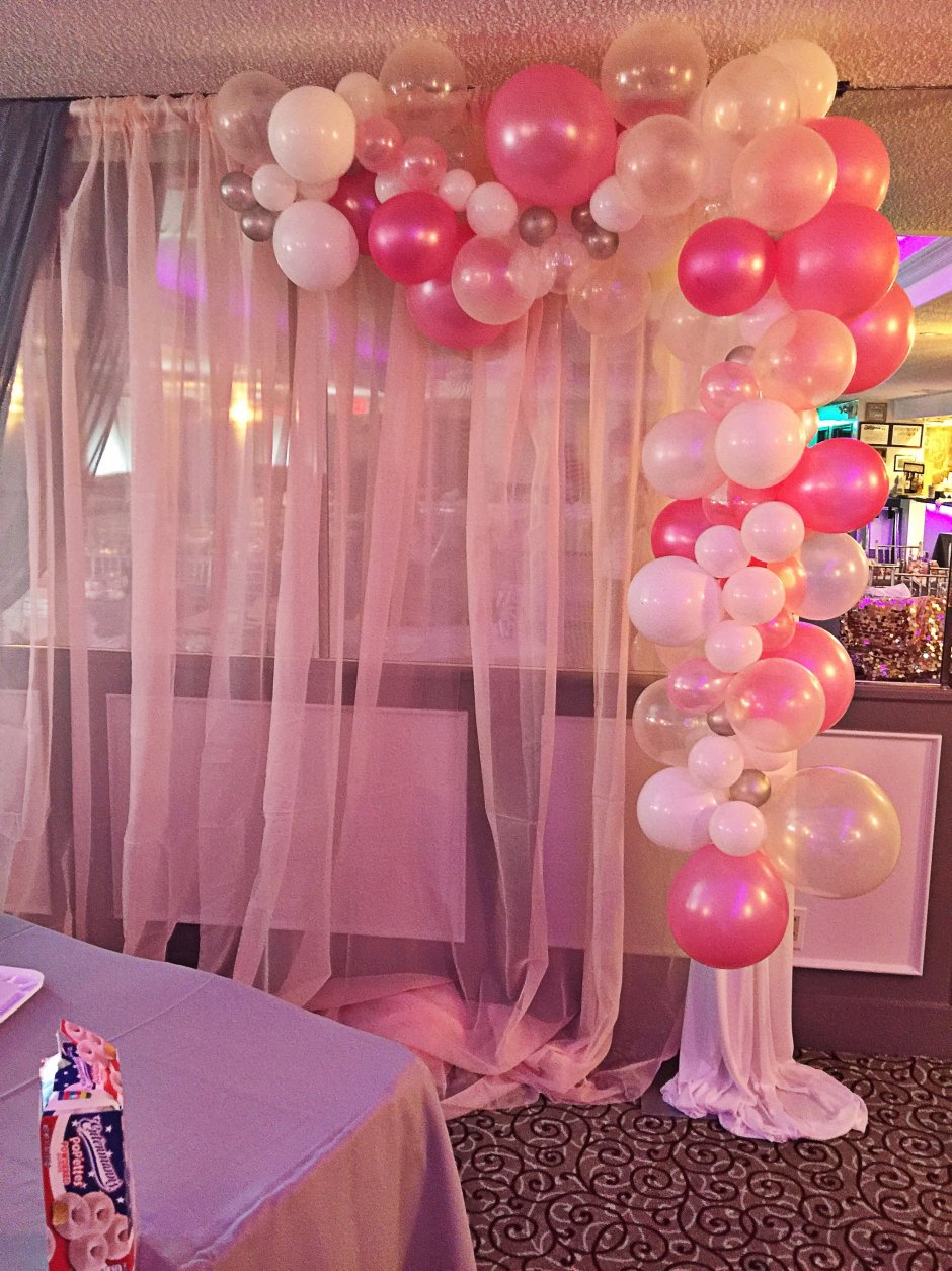 Украшение комнаты шарами на день рождения