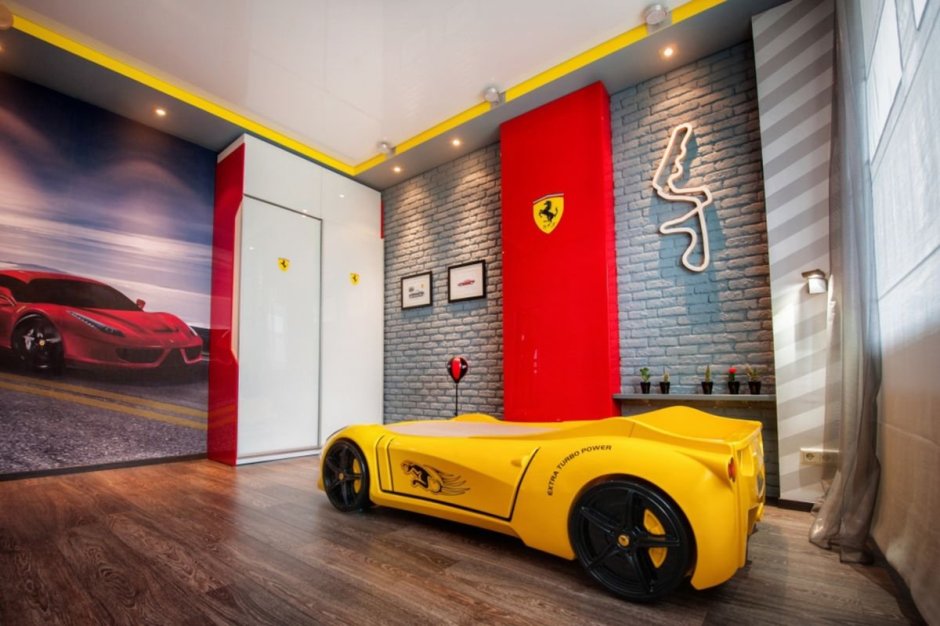 Комната в стиле Ferrari