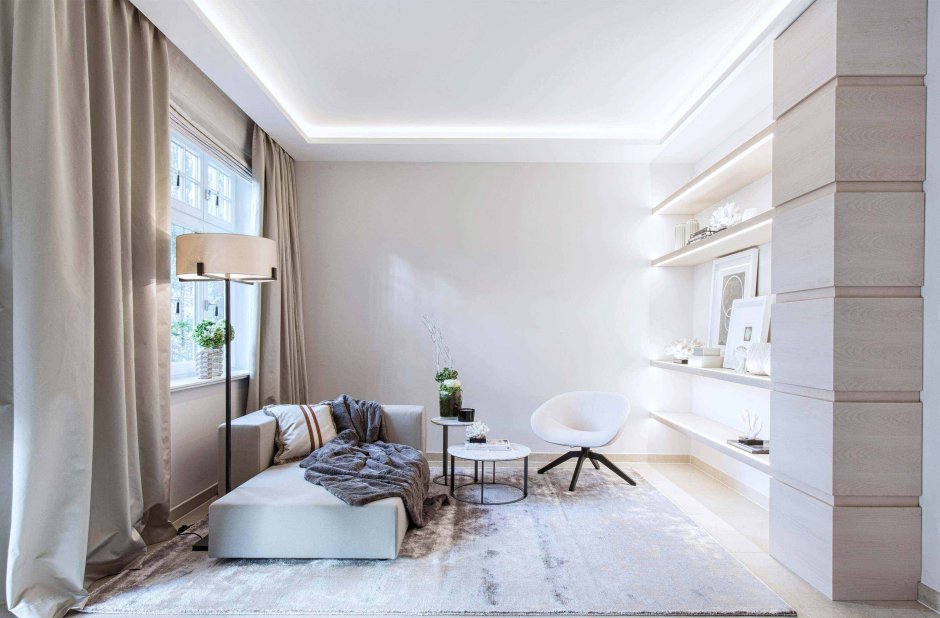 Белый цвет в интерьере