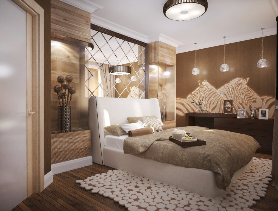 Спальня в стиле сафари Африка
