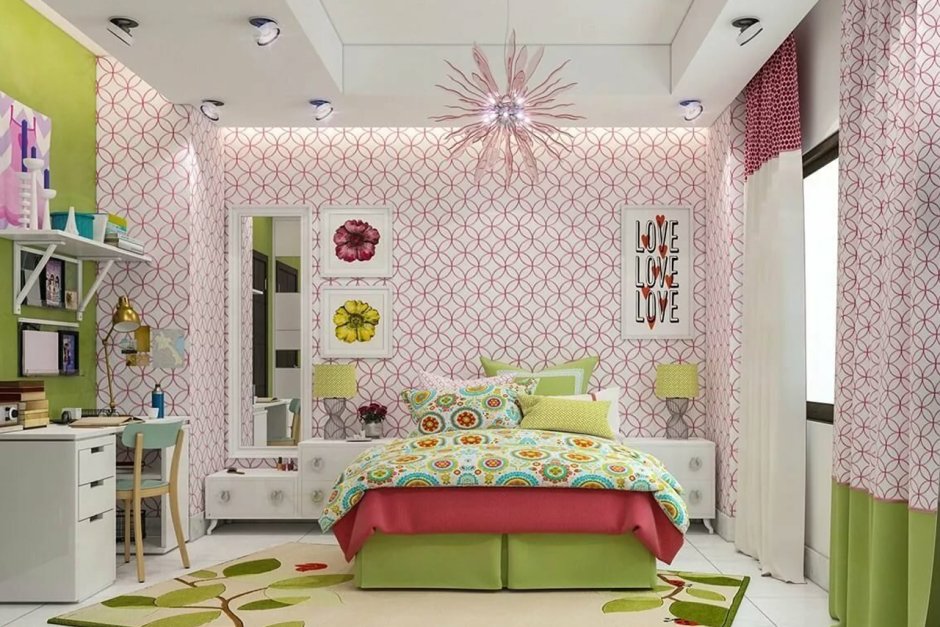 Комната для девочки в стиле арт деко