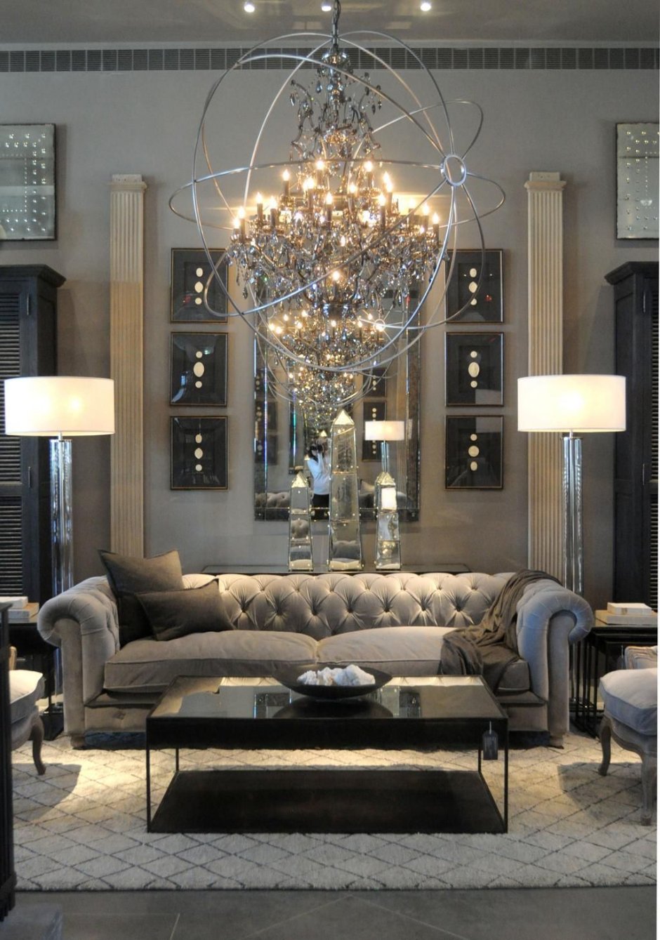 Architectural Digest Цветочная гостиная