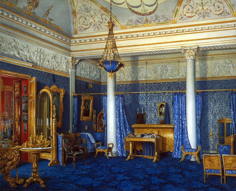 Э. П. ГАУ интерьеры залов зимнего дворца