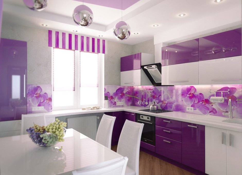 Фиолетовая кухня