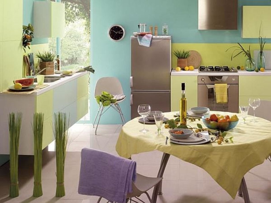 Цветовые сочетания в интерьере кухни
