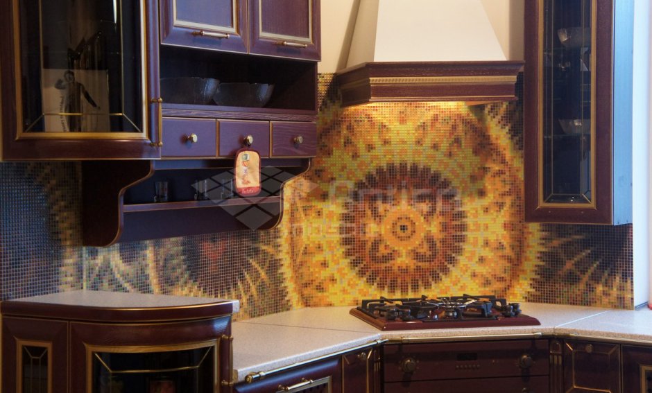 Мозаичное панно на кухне