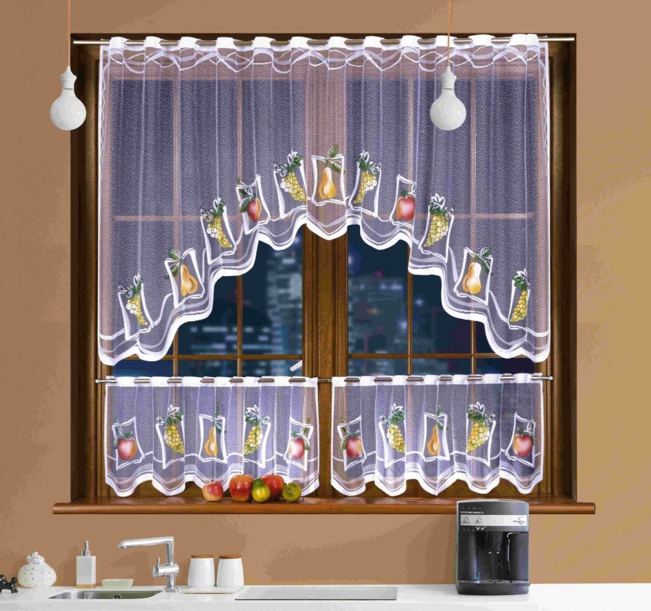 Нитяные шторы на кухню реальные