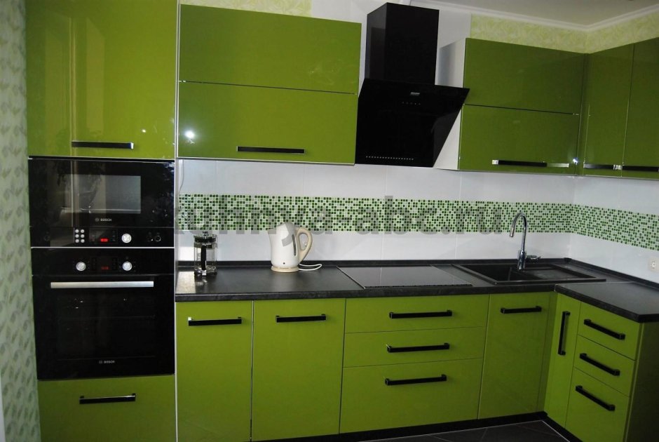 Кухня цвет олива (73 фото)