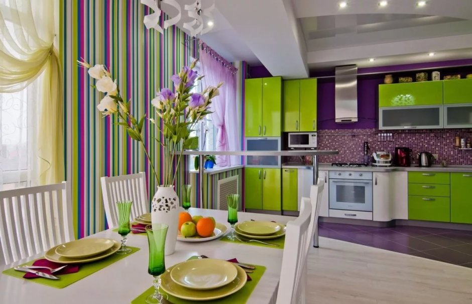 Цветовая палитра для интерьера кухни