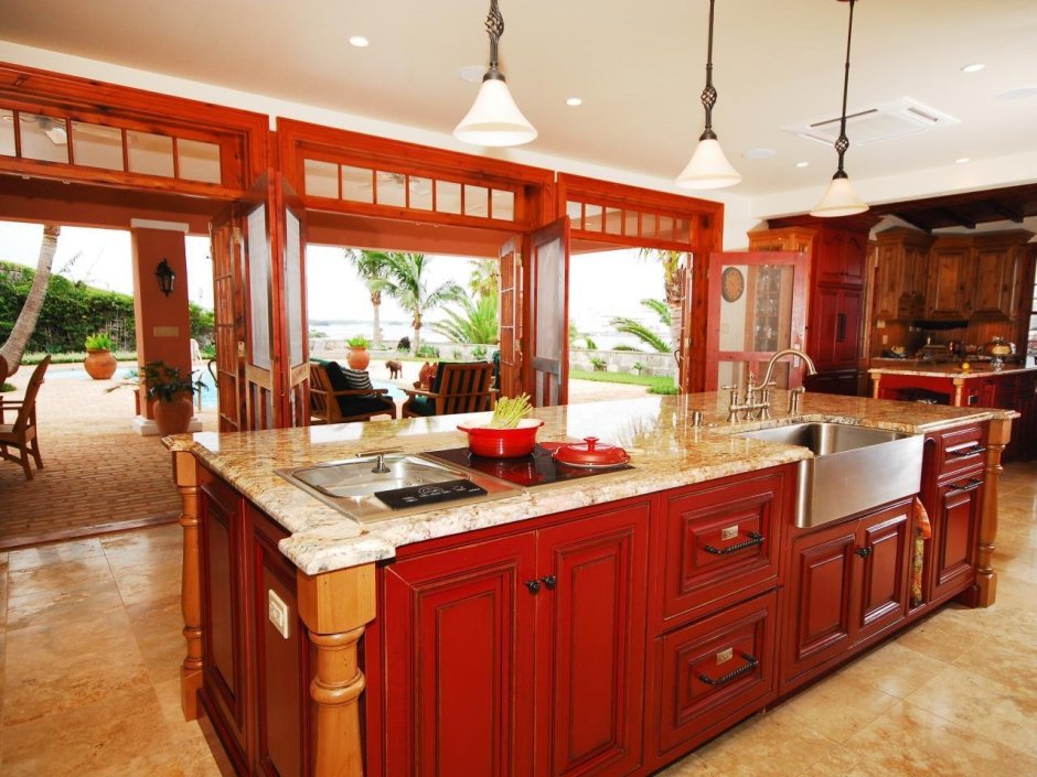 Терракотовый цвет в интерьере кухни (68 фото)