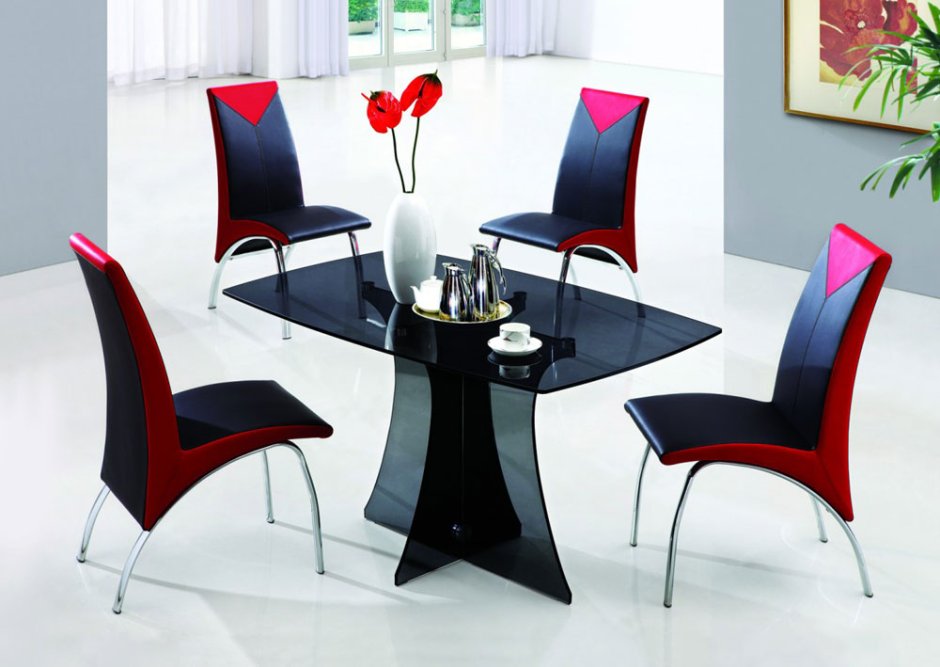 Красные стильные столы