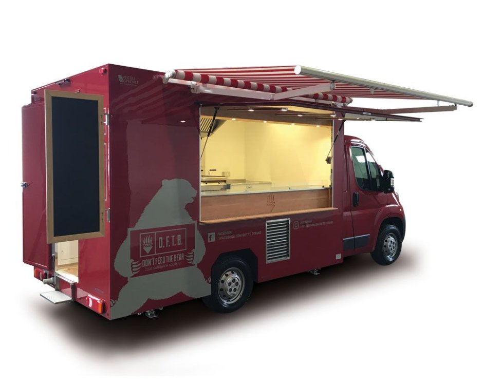 Fiat Ducato food Truck модель 1:43