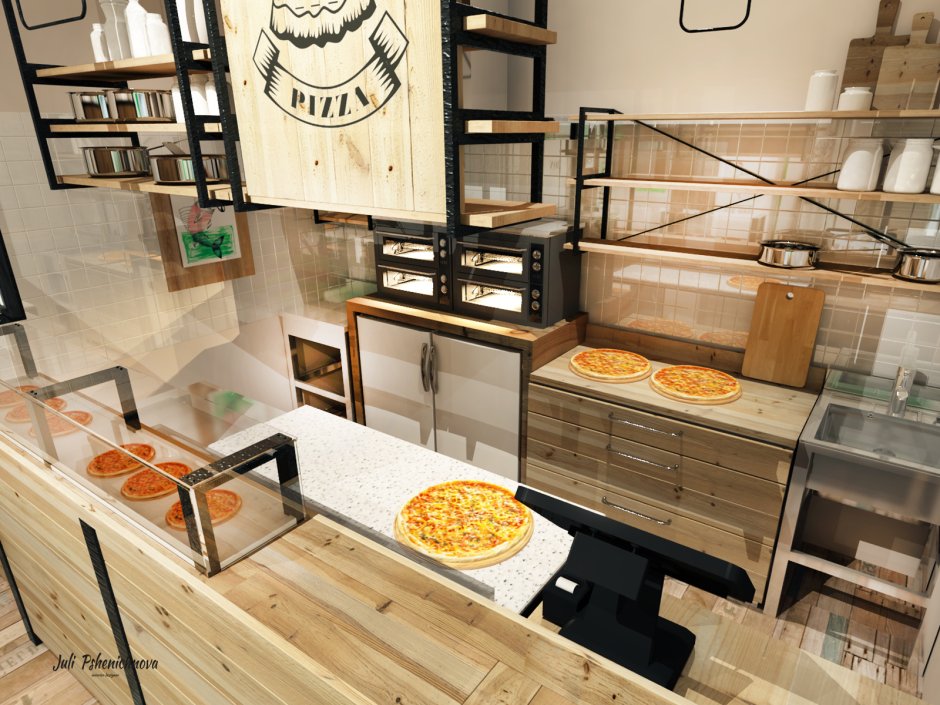 Пиццерия с открытой кухней