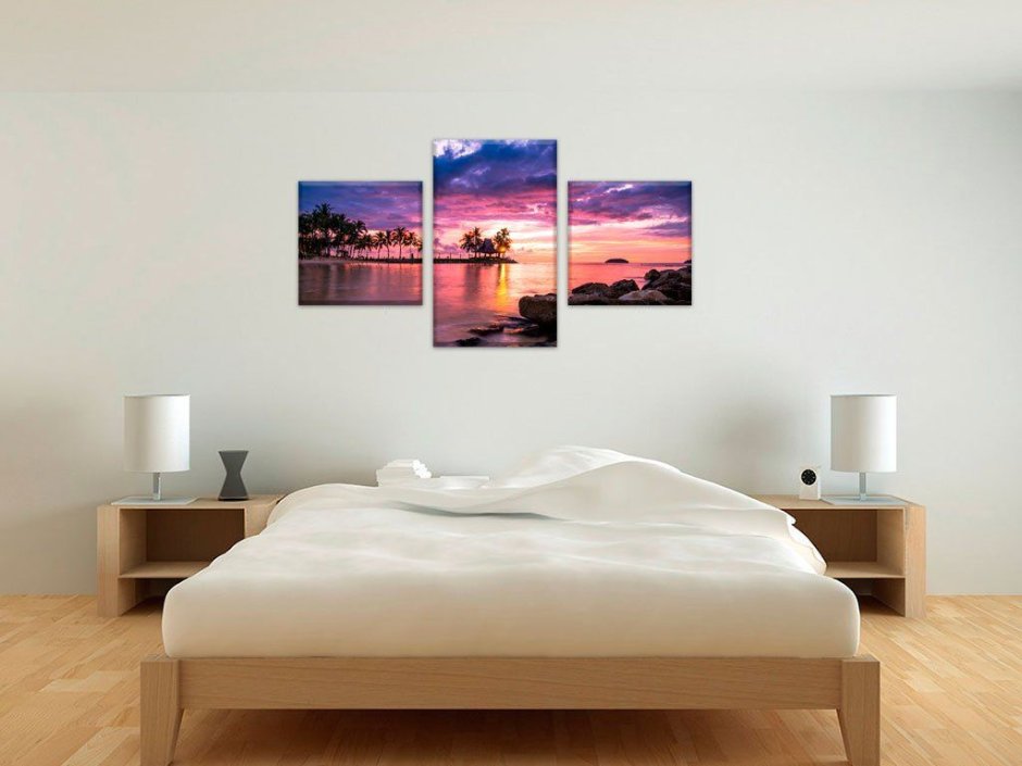 Картины для спальни с рассветом