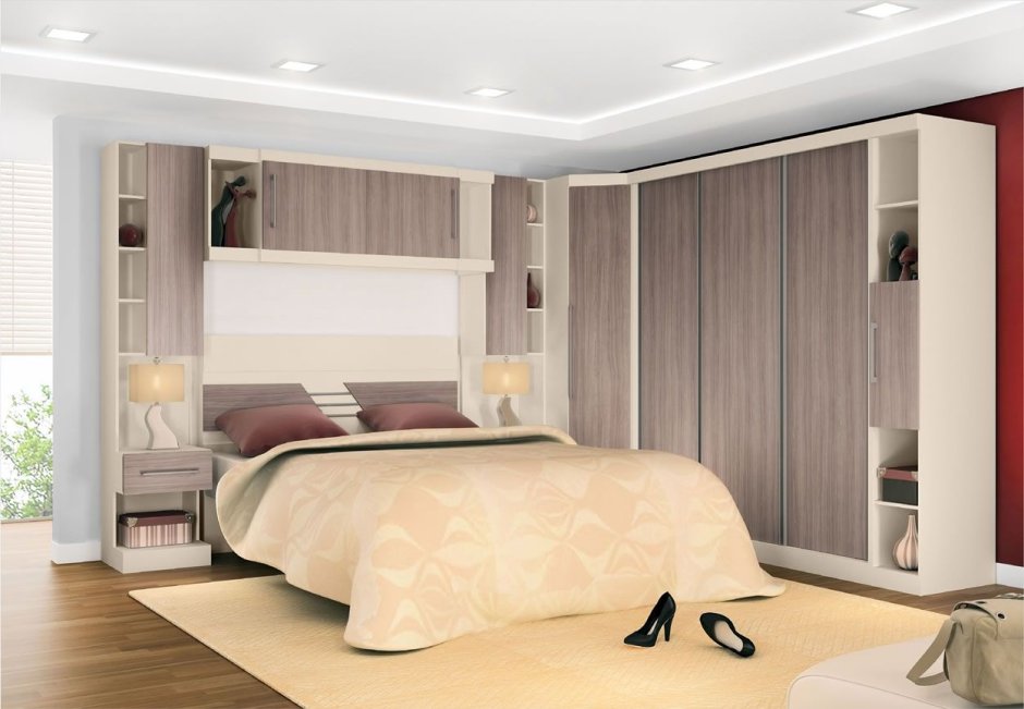Спальный гарнитур со встроенной кроватью