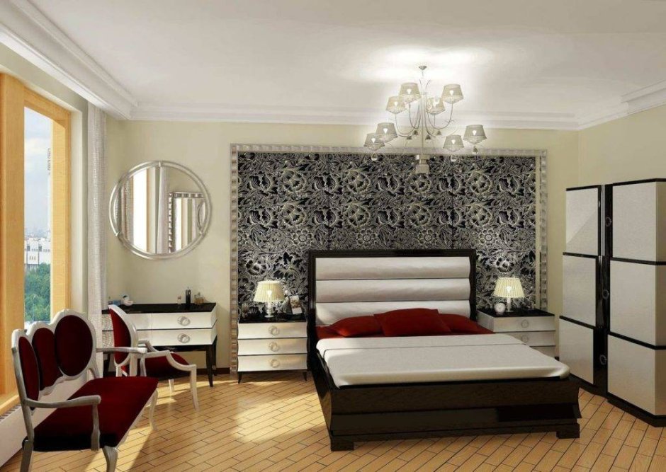 Дизайн спальни в цветочном стиле