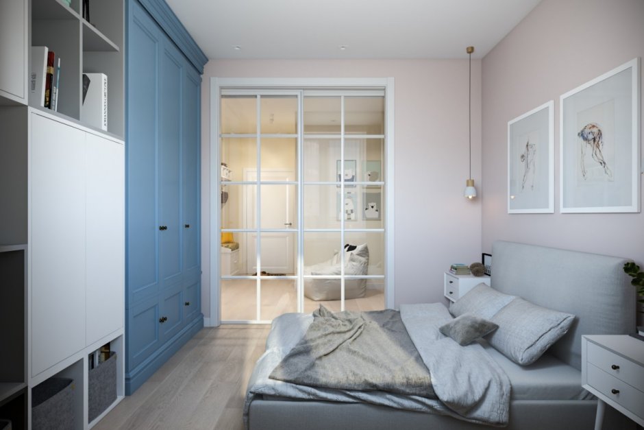 Стильные интерьеры маленьких спален в скандинавском стиле