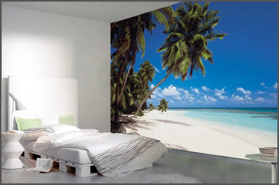 Комната с фотообоями пальмы